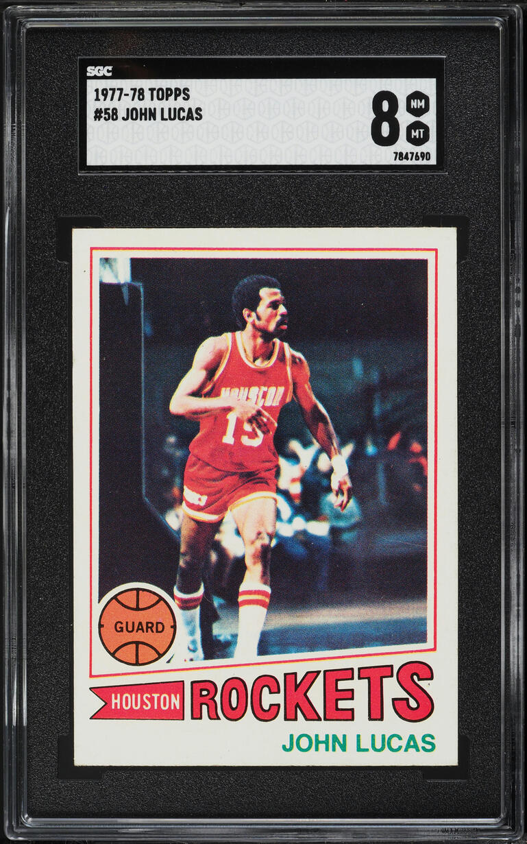 1977 Topps Basketball John Lucas #58 SGC 8 NM-MT