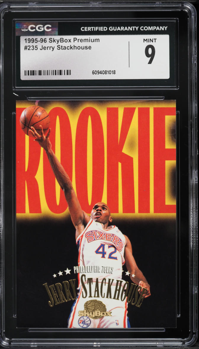 1995 Skybox Premium Jerry Stackhouse ROOKIE #235 CGC 9 MINT