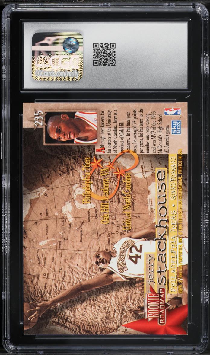 1995 Skybox Premium Jerry Stackhouse ROOKIE #235 CGC 9 MINT
