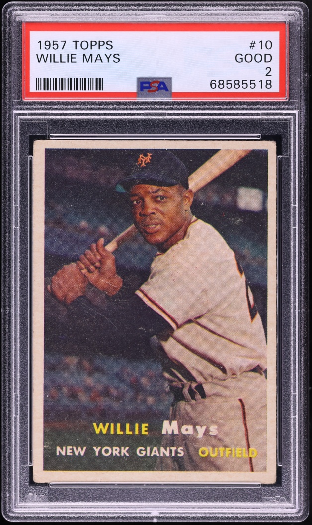 1957 Topps Willie Mays #10 PSA 2 GD