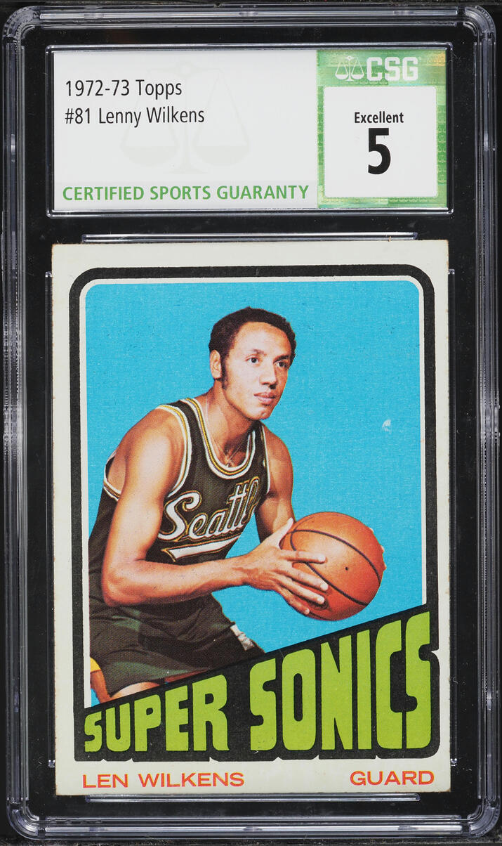 1972 Topps Basketball Lenny Wilkens #81 CSG 5 EX