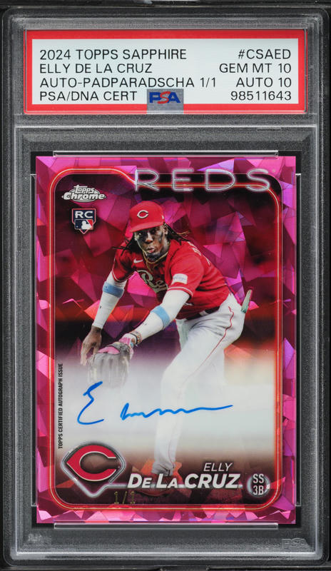 2024 Topps Holiday Elly De La Cruz ROOKIE #H102 PSA 10 GEM MINT on