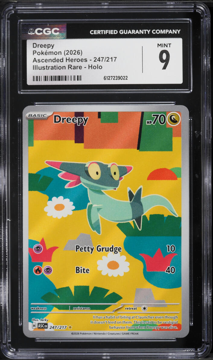 2026 Pokemon Mega Ascended Heroes IR Dreepy #247 CGC 9 MINT
