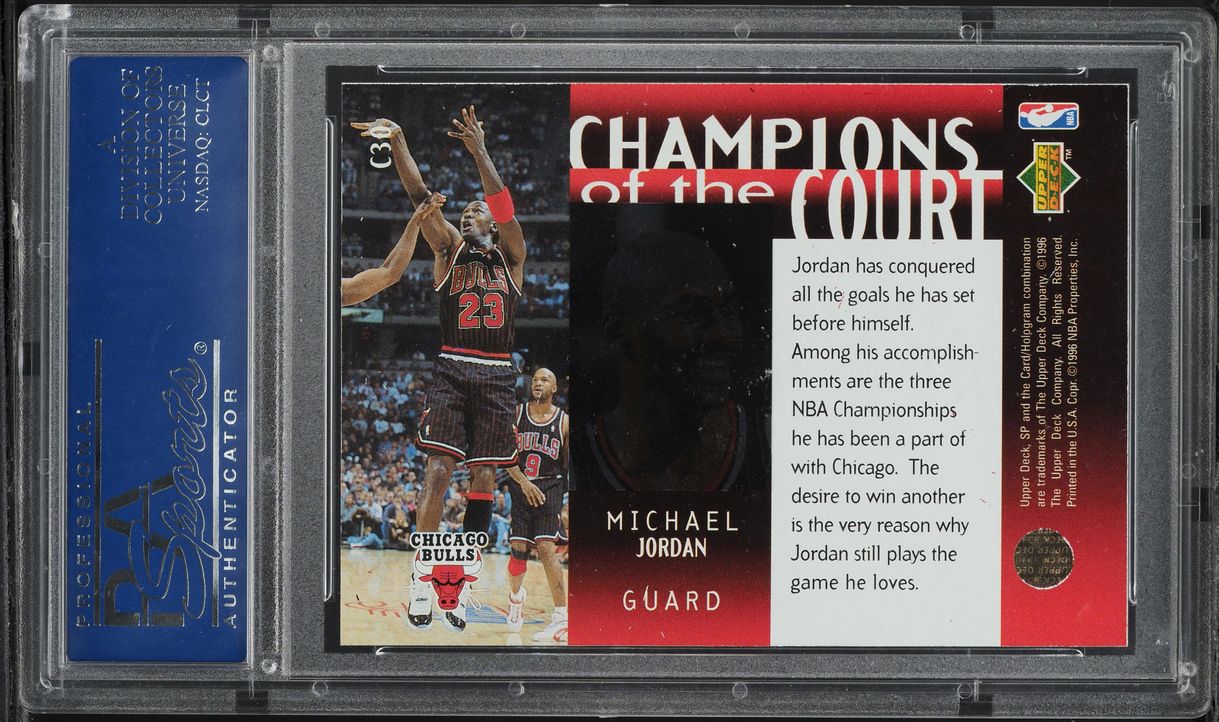 1995 SP Championship Champions Of The Court Michael Jordan #C30 PSA 10 GEM MINT