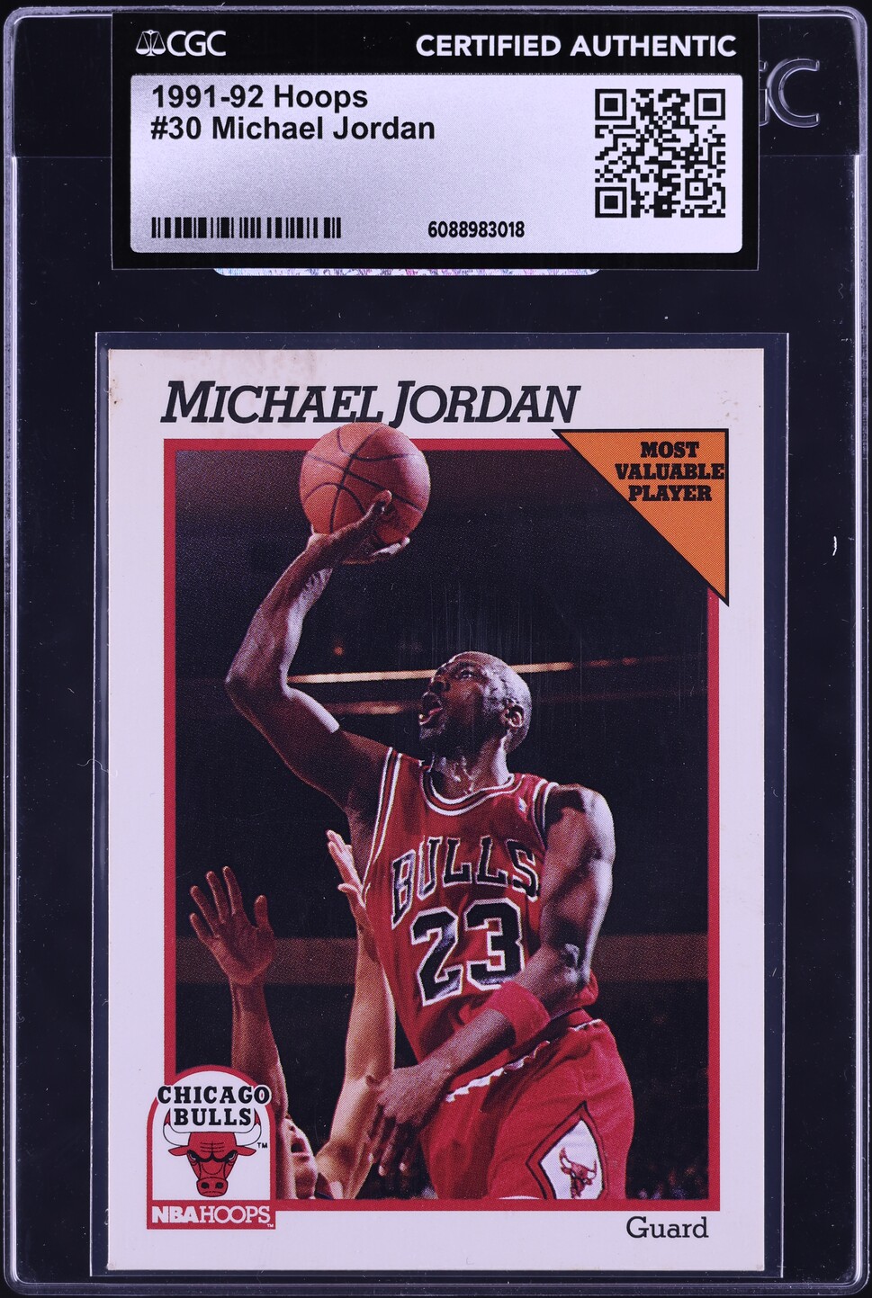 1991 Hoops Michael Jordan #30 CGC AUTH