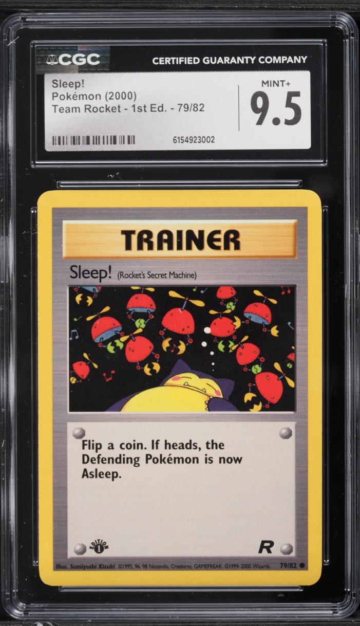 2000 Pokemon Team Rocket 1st Edition Sleep! #79 CGC 9.5 MINT+