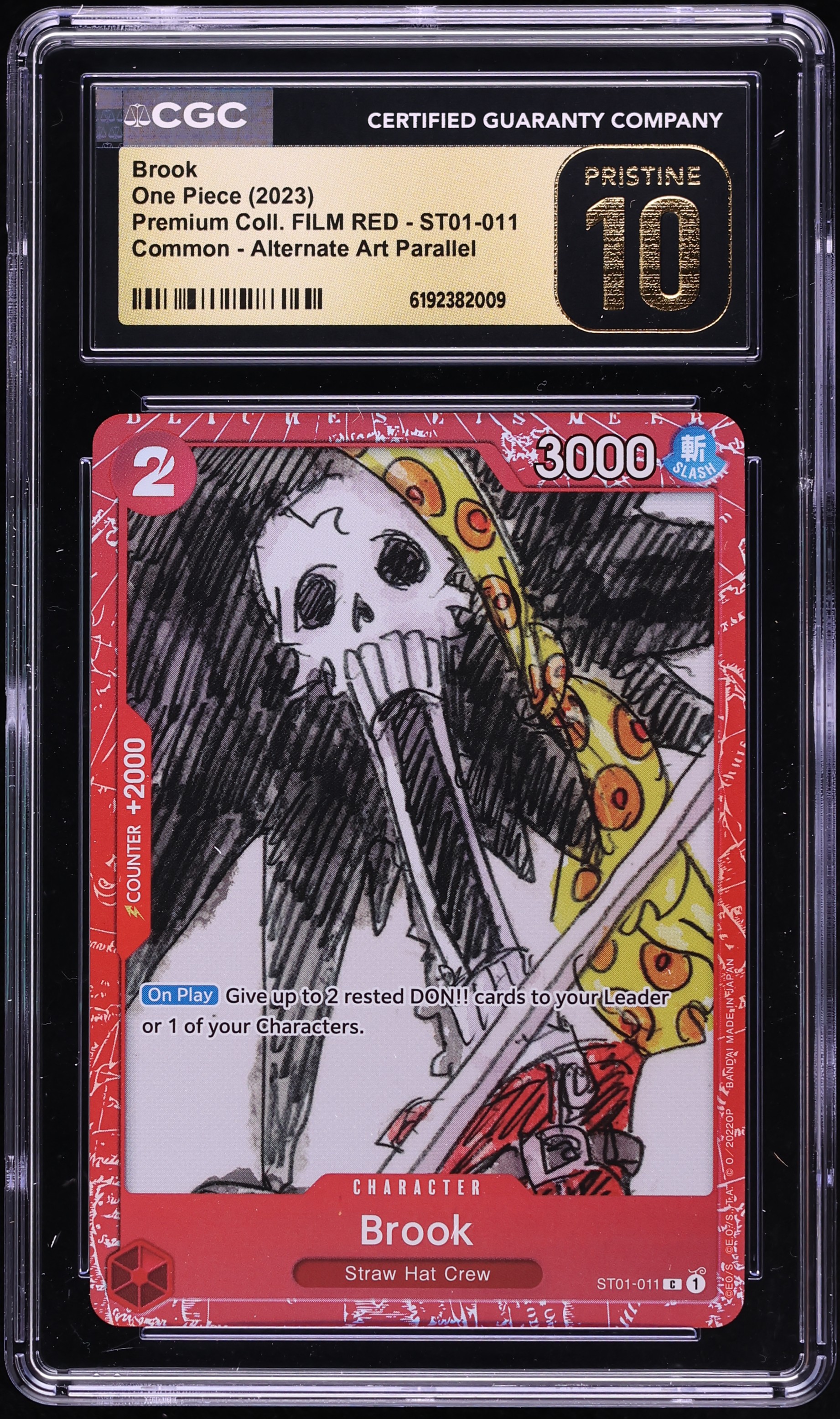2023 One Piece Premium Collection Film Red Brook #ST01-011 CGC 10 PRISTINE