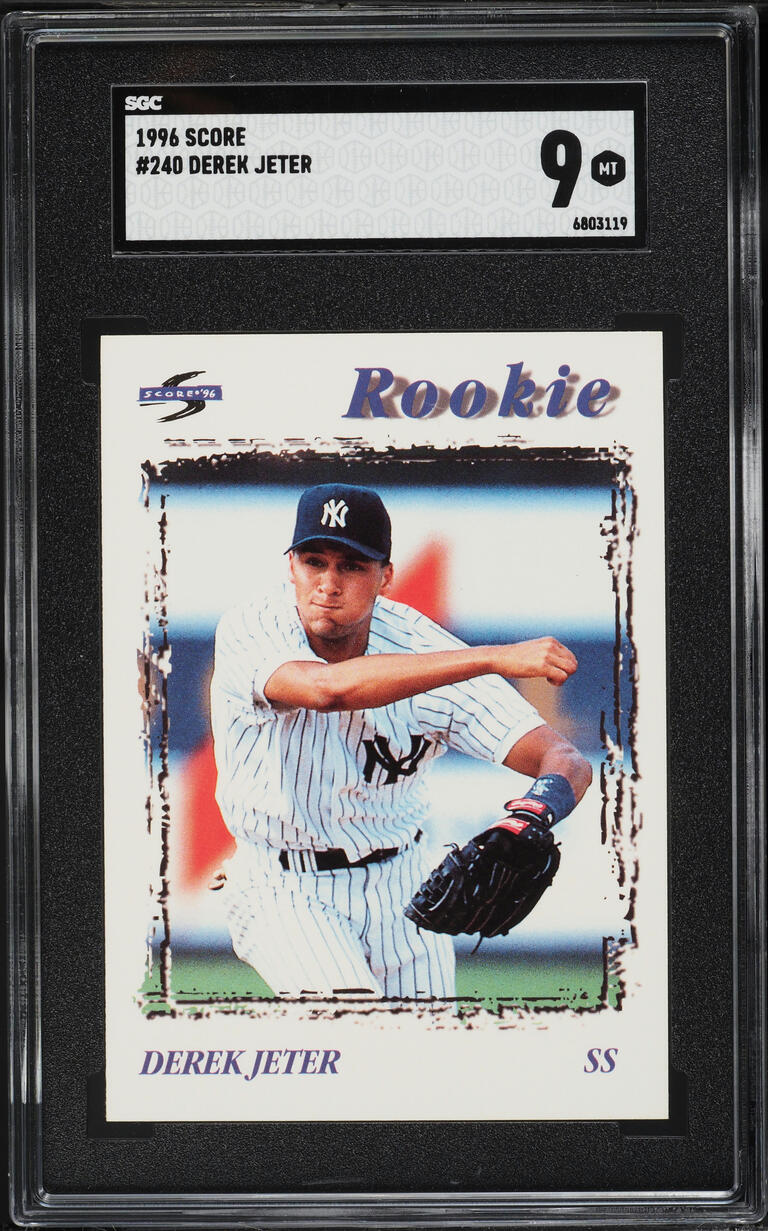 1996 Score Derek Jeter ROOKIE #240 SGC 9 MINT