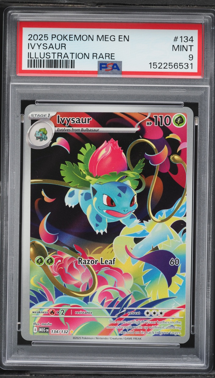 2025 Pokemon Mega Evolution IR Ivysaur #134 PSA 9 MINT
