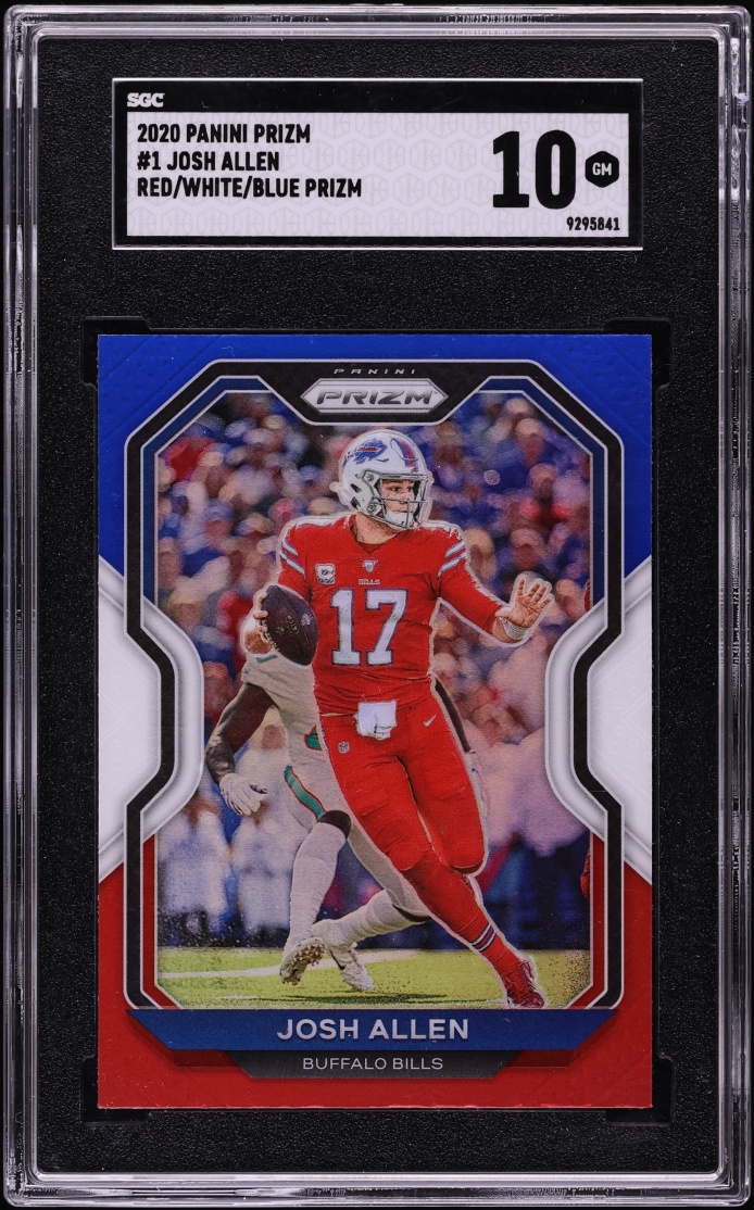 2020 Panini Prizm Red White Blue Josh Allen #1 SGC 10 GEM MINT