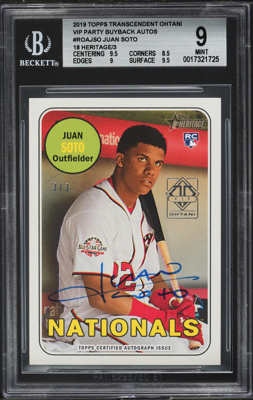 2019 Topps Chrome Refractor Bat In One Hand Juan Soto ROOKIE