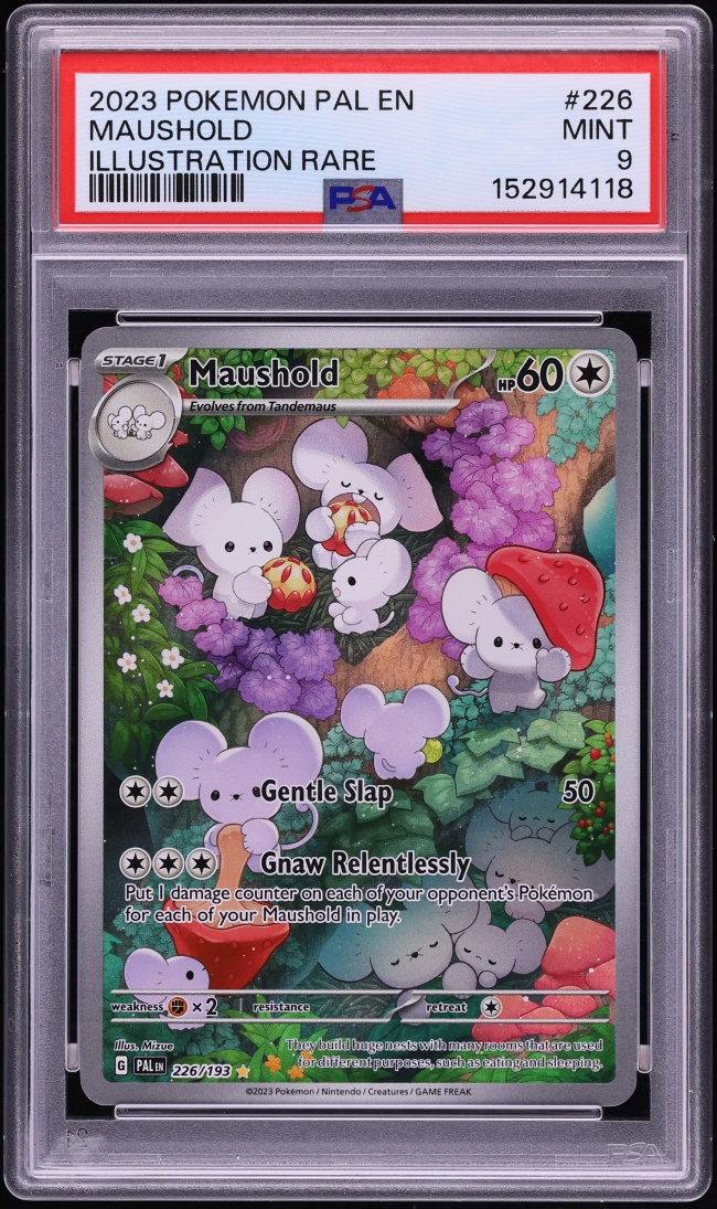 2023 Pokemon Scarlet & Violet Paldea Evolved IR Maushold #226 PSA 9 MINT