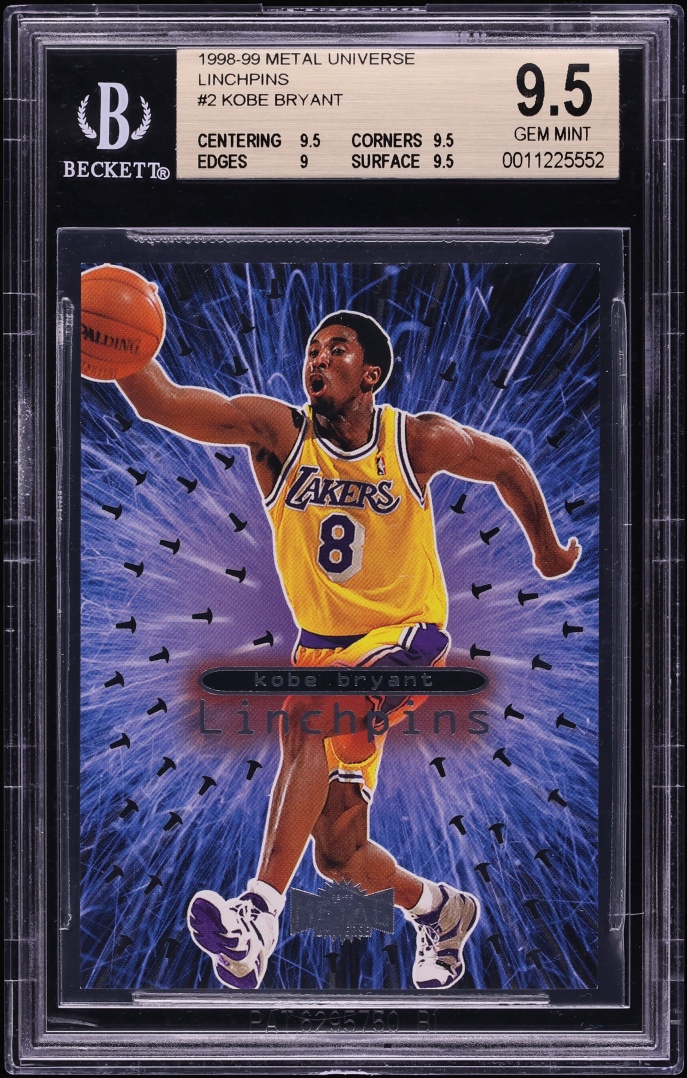 1998 Metal Universe Linchpins Kobe Bryant #2 BGS 9.5 GEM MINT