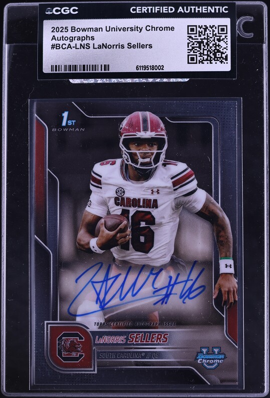 2022 Leaf Pro Set Silver Wave Ty Simpson AUTO /40 #PA-TS1 PSA 9