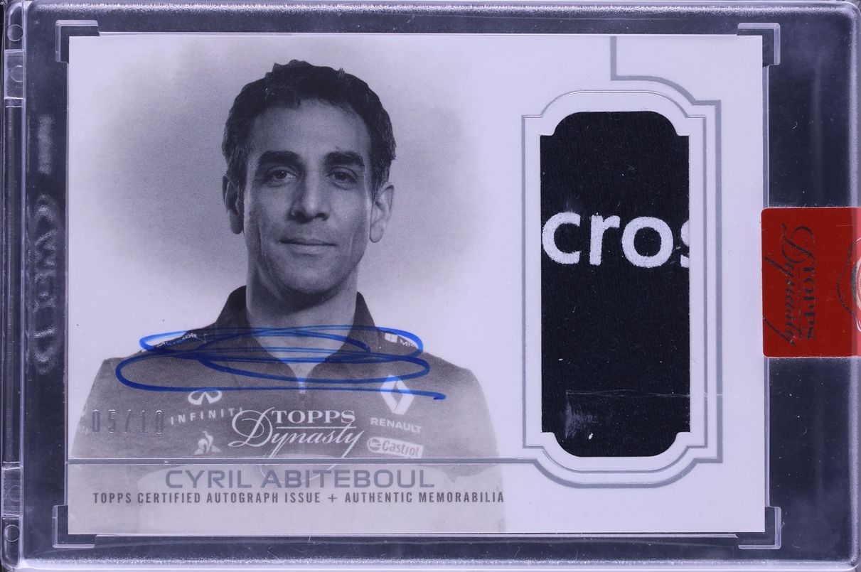 2020 Topps Dynasty Formula 1 F1 Cyril Abiteboul PATCH AUTO /10 CGC AUTH