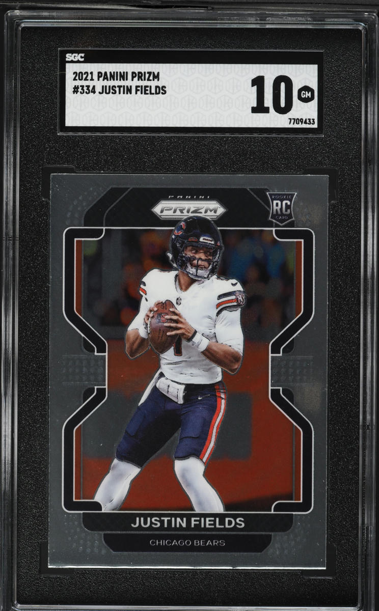 2021 Panini Prizm Justin Fields ROOKIE #334 SGC 10 GEM MINT