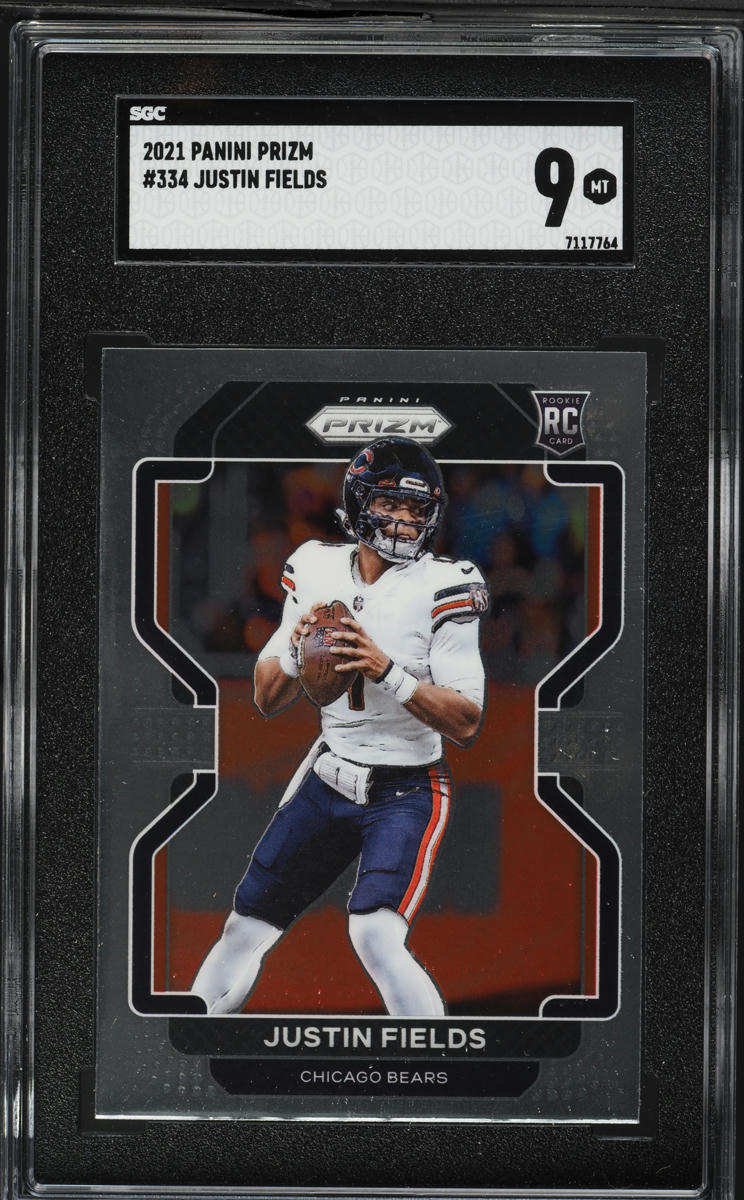 2021 Panini Prizm Justin Fields ROOKIE #334 SGC 9 MINT