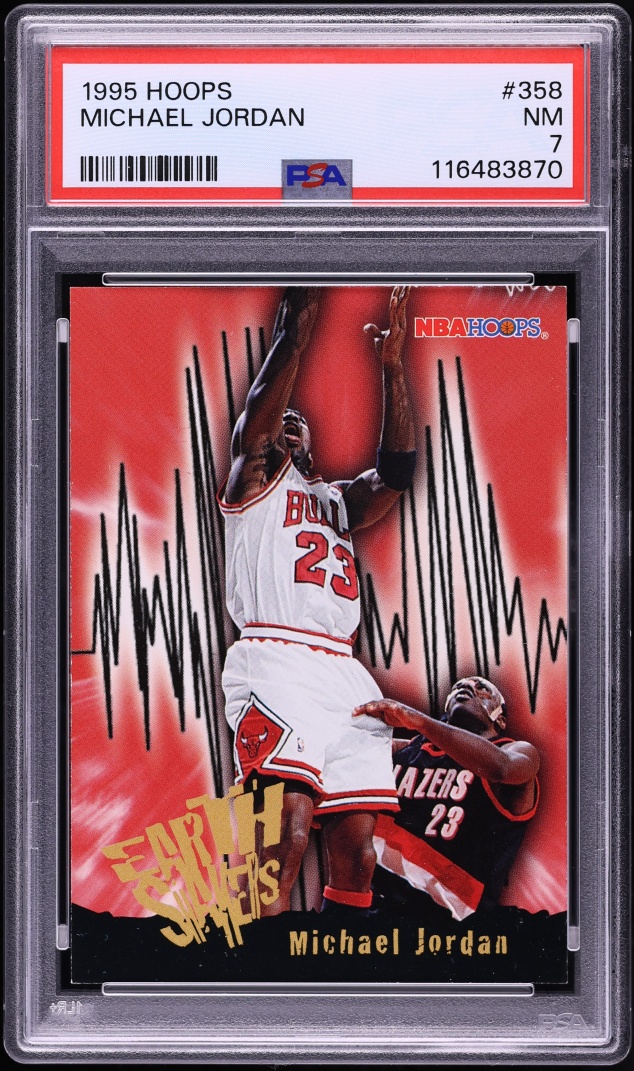 1995 Hoops Michael Jordan #358 PSA 7 NRMT