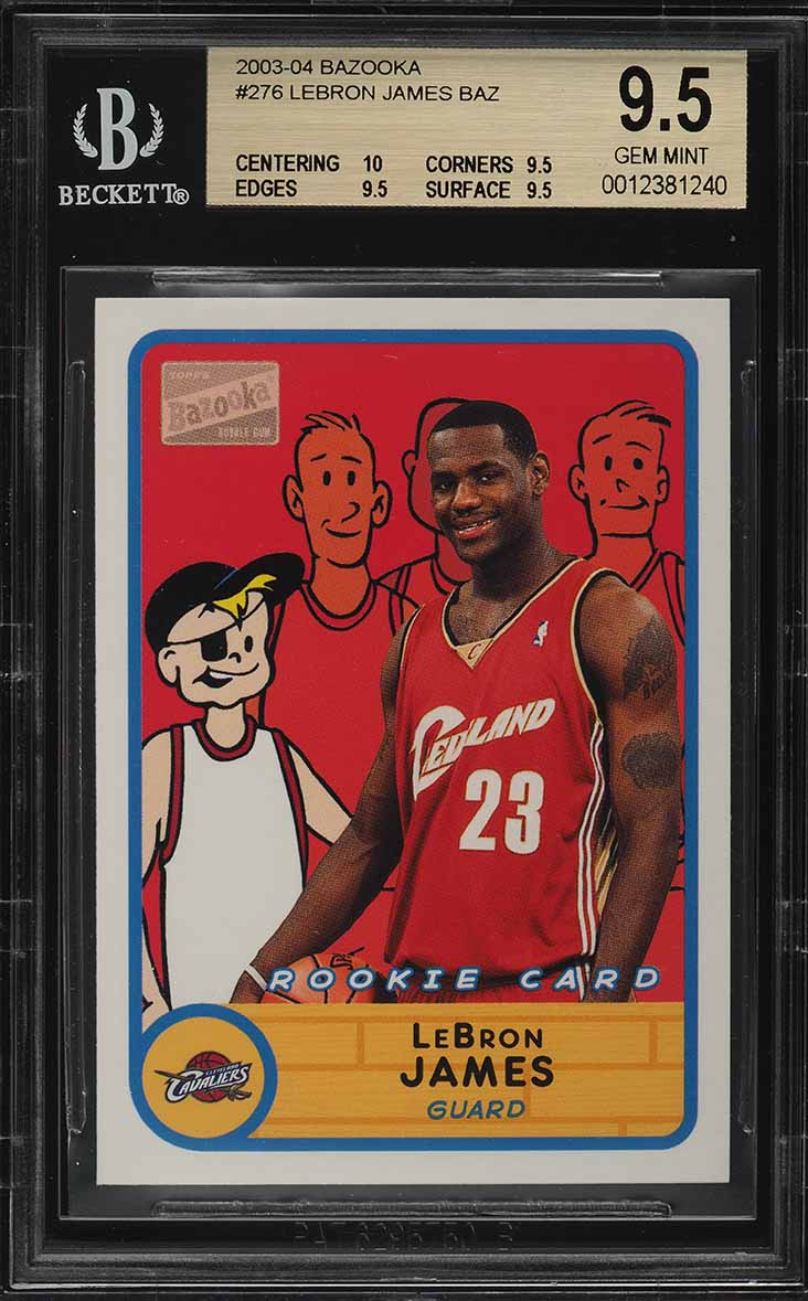 2003 Bowman Chrome Xfractor LeBron James ROOKIE /150 #123 BGS 9.5