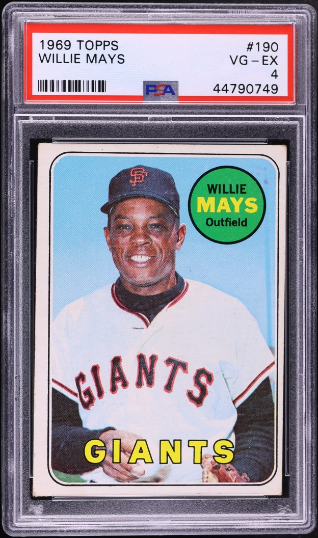 1969 Topps Willie Mays #190 PSA 4 VGEX