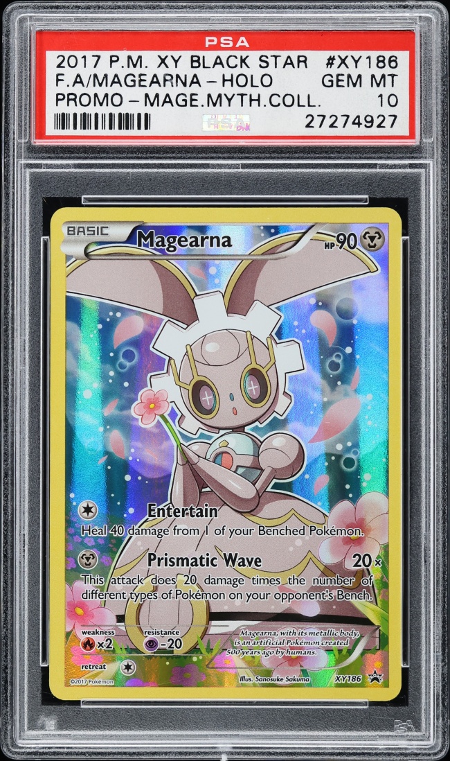 2017 Pokemon XY Black Star Promo Mythical Collection Alt Art Magearna #XY186 PSA 10 GEM MINT