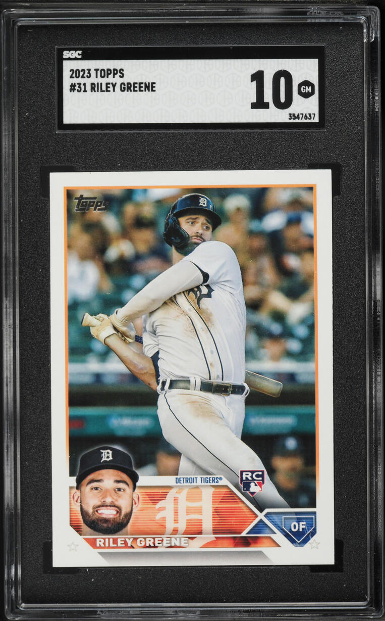 2023 Topps Riley Greene ROOKIE #31 SGC 10 GEM MINT