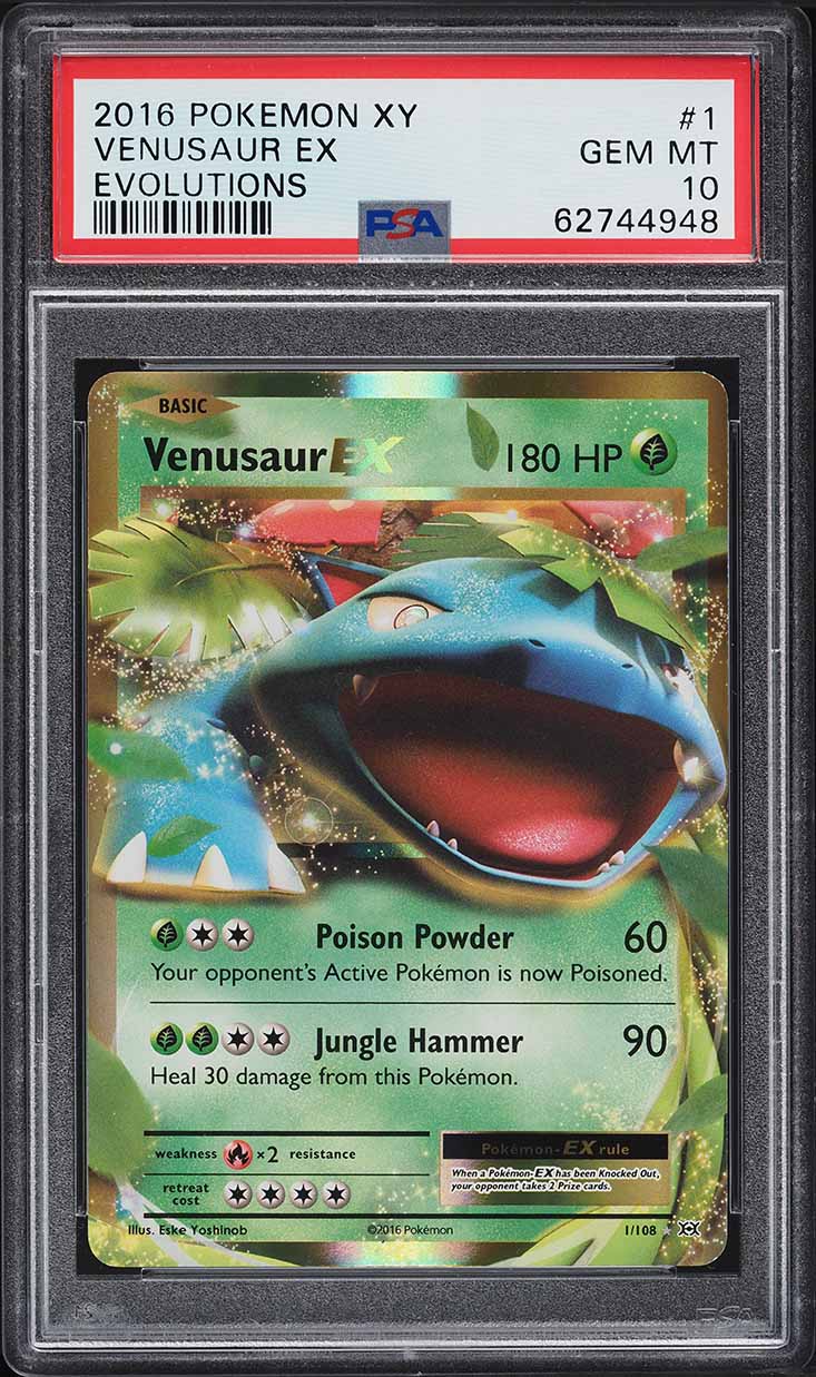 2016 Pokemon XY Evolutions Venusaur EX #1 PSA 10 GEM MINT