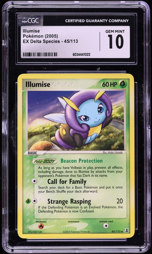 2005 Pokemon EX Delta Species Illumise #45 CGC 10 GEM MINT