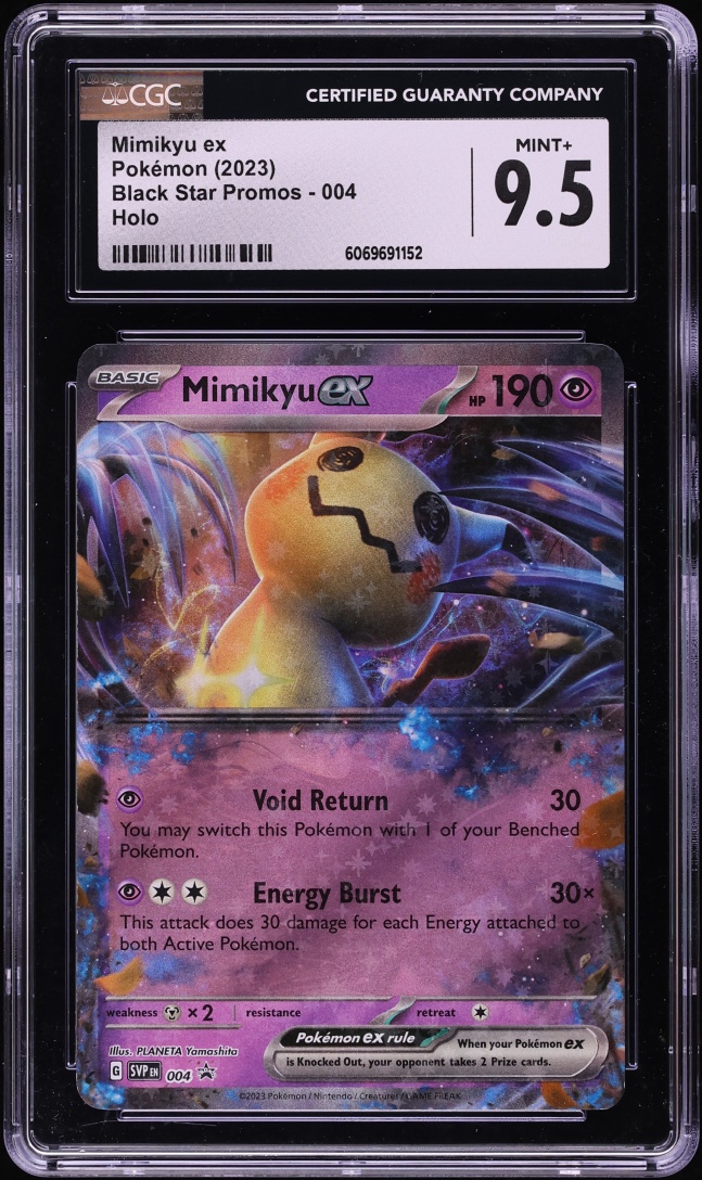 2023 Pokemon Scarlet & Violet Promo Holo Mimikyu ex #4 CGC 9.5 MINT+