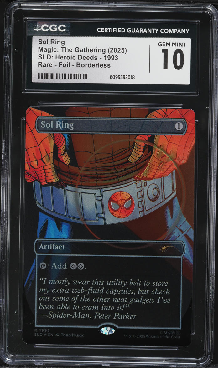 2025 Magic The Gathering MTG SLD Heroic Deeds Foil Borderless Sol Ring ...
