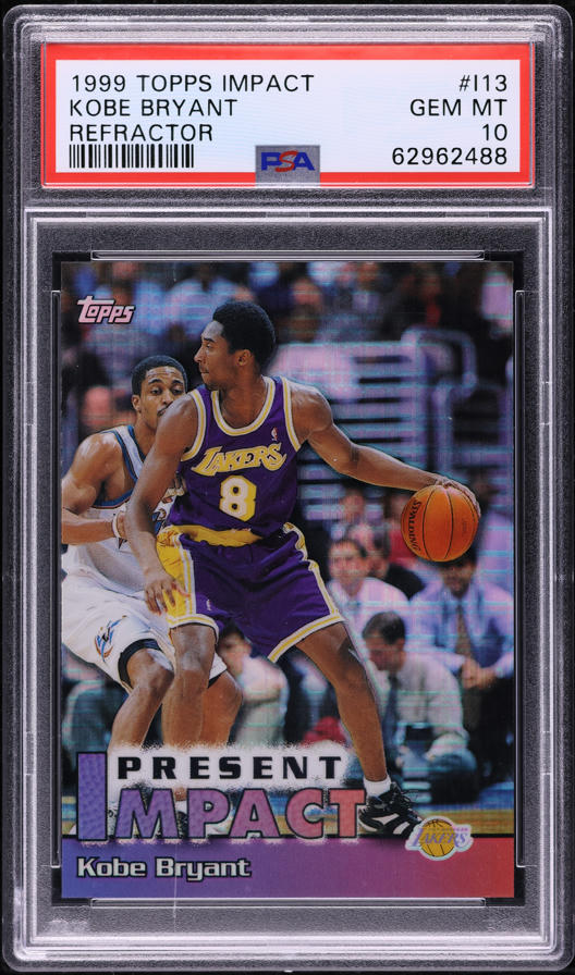 1999 Stadium Club Chrome Previews Refractor Kobe Bryant #SCC7 PSA