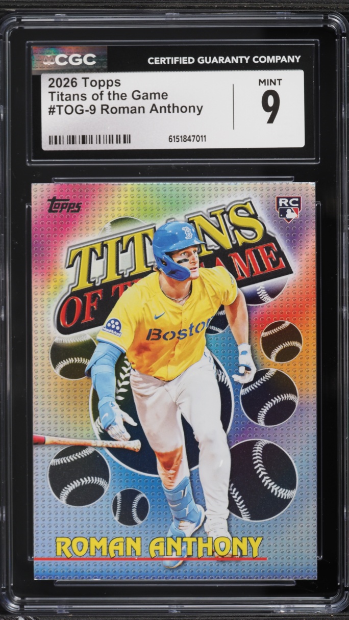 2026 Topps Titans Of The Game Roman Anthony ROOKIE #TOG-9 CGC 9 MINT