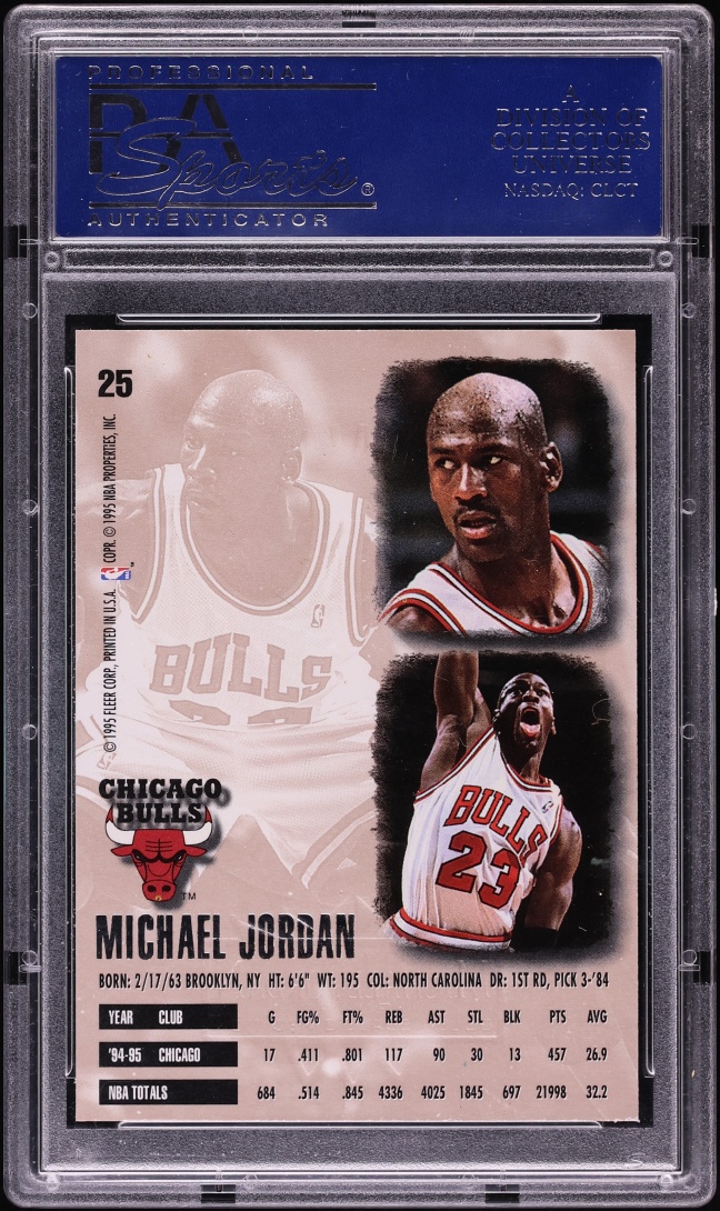 1995 Ultra Gold Medallion Michael Jordan #25 PSA 9 MINT