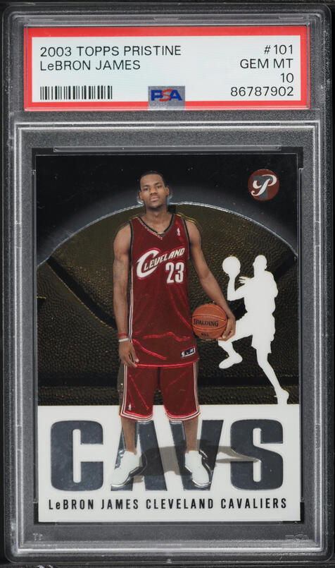 2007 Bowman Chrome Gold Refractor LeBron James /99 #23 PSA 10 GEM