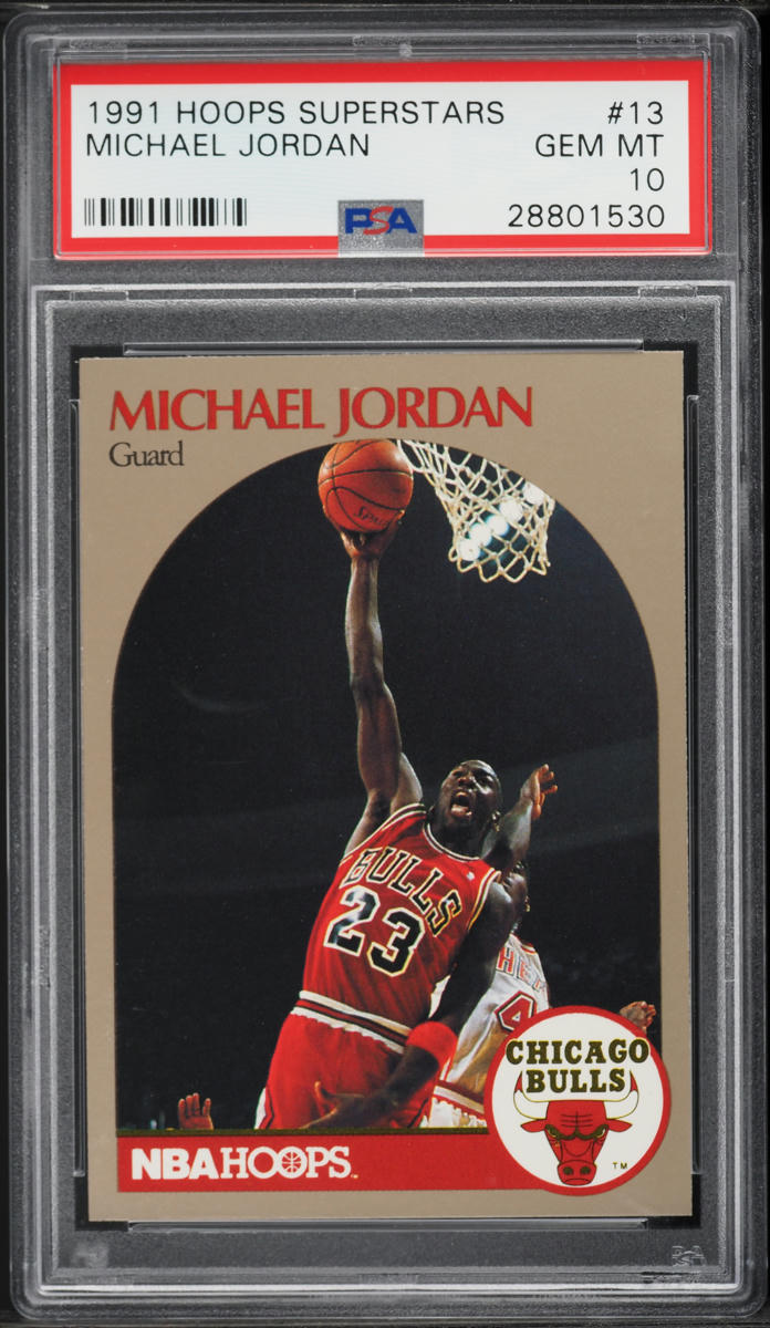 1991 Hoops Superstars Michael Jordan #13 PSA 10 GEM MINT