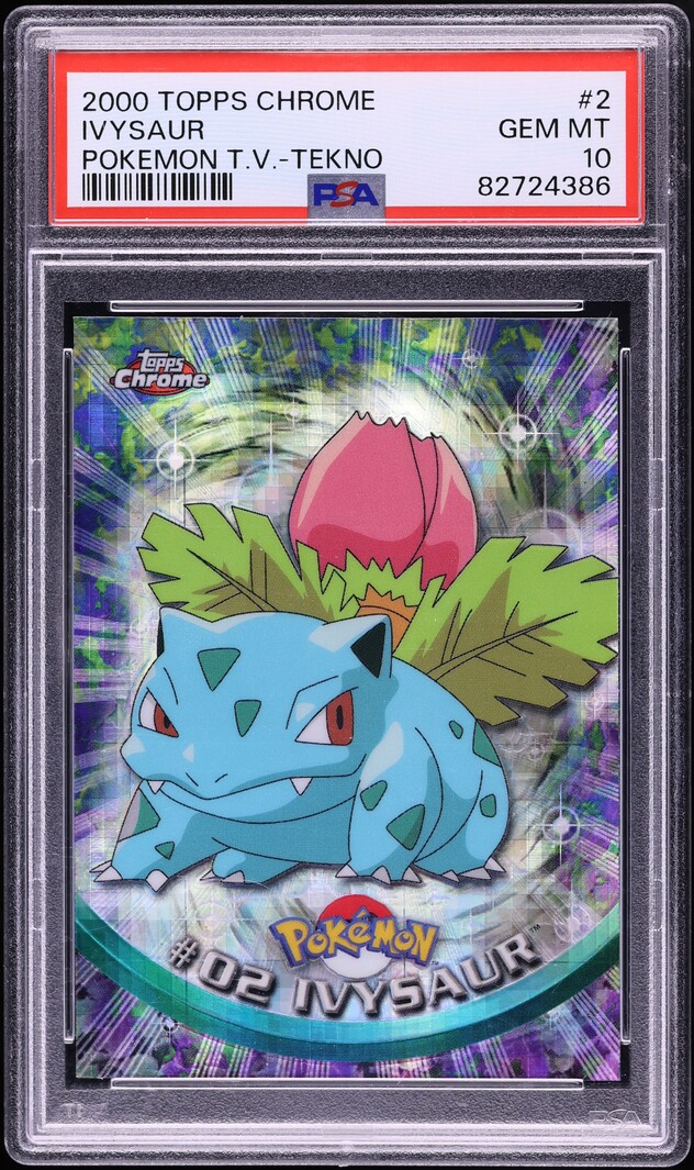 2000 Topps Chrome Pokemon Series 1 Tekno Ivysaur #2 PSA 10 GEM MINT