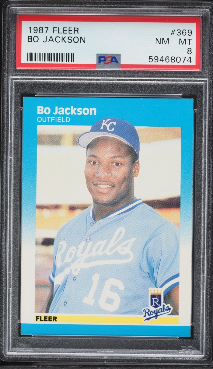 1987 Fleer Bo Jackson ROOKIE #369 PSA 8 NM-MT