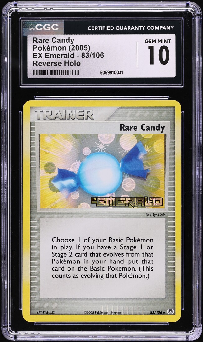 2005 Pokemon EX Emerald Reverse Holo Rare Candy #83 CGC 10 GEM MINT