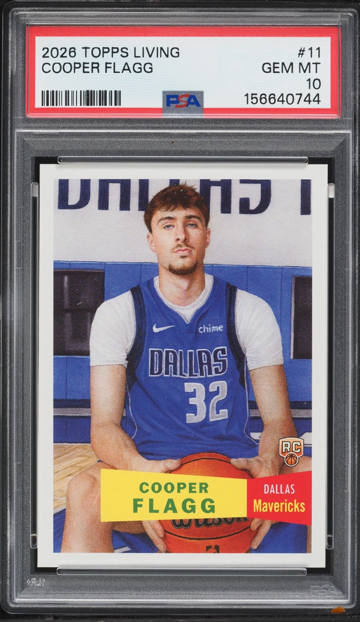 2026 Topps Living Cooper Flagg ROOKIE #11 PSA 10 GEM MINT