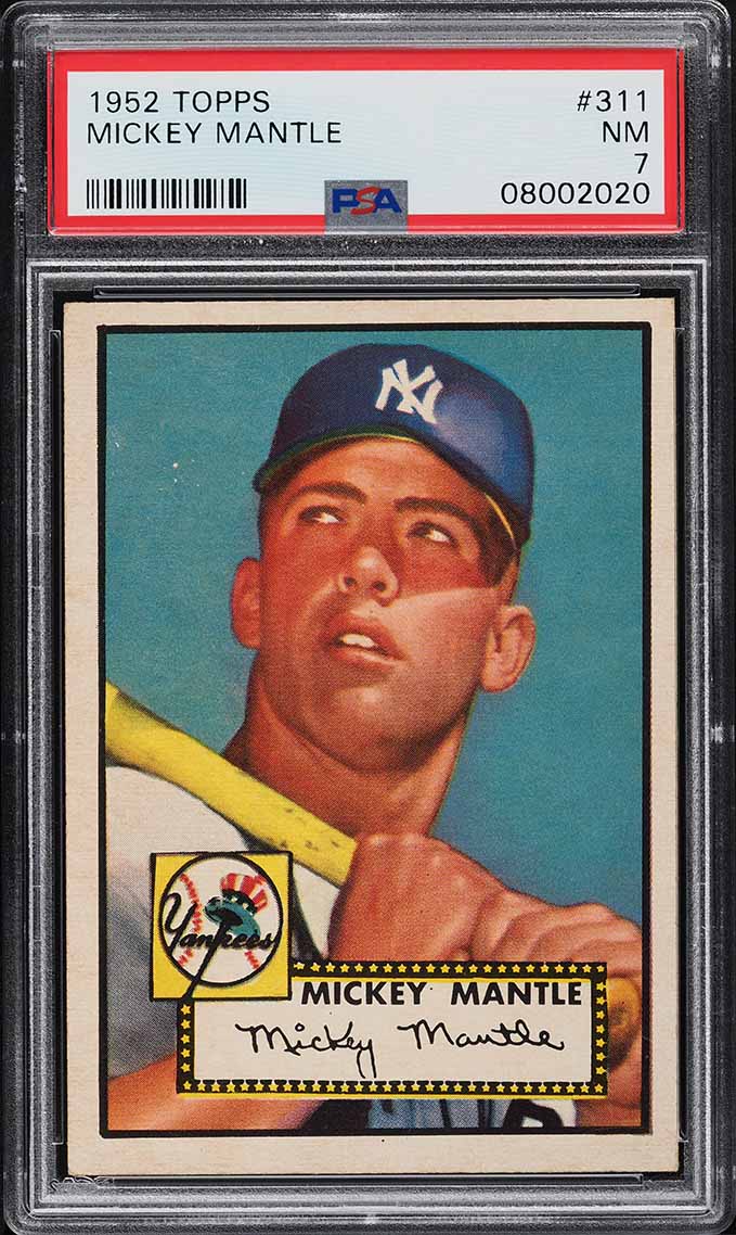 1952 Topps Mickey Mantle #311 PSA 7 NRMT