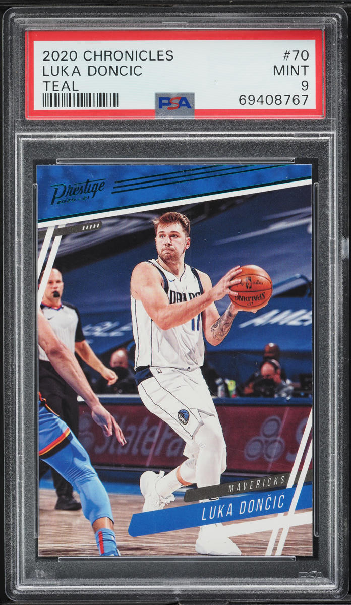 2020 Panini Chronicles Prestige Teal Luka Doncic #70 PSA 9 MINT