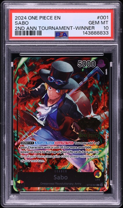 2025 One Piece Promo Cards 3rd Anniversary Treasure Sabo #OP10-049