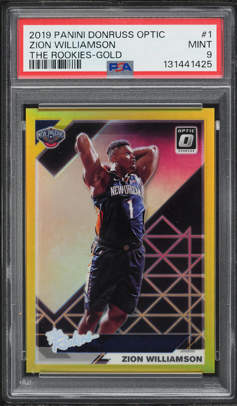 2019 Panini Prizm Draft Pink Pulsar Zion Williamson ROOKIE #64 BGS