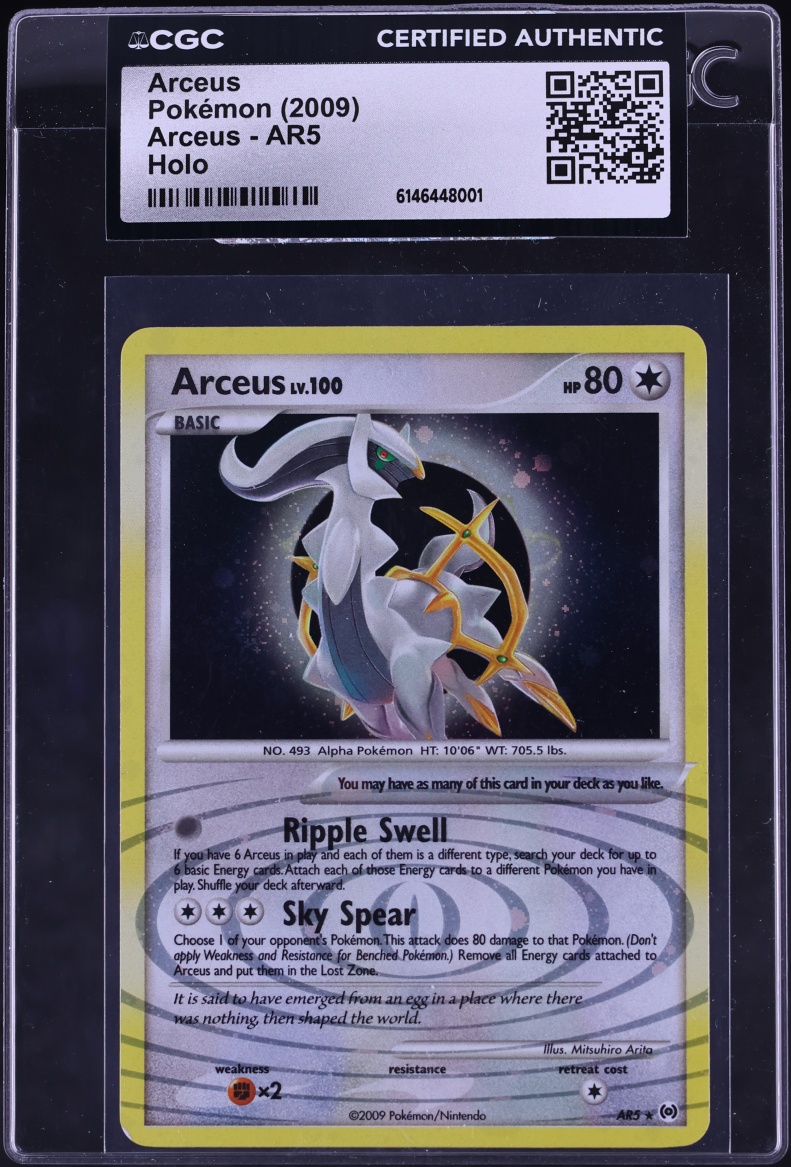 2009 Pokemon Platinum Holo Arceus #AR5 CGC AUTH
