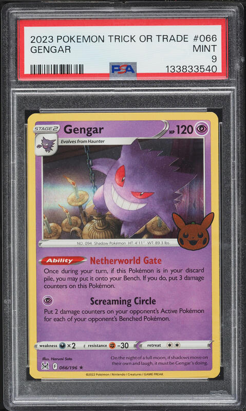 2023 Pokemon Int'l Trick or Trade Foil Pack PSA 10 GEM MINT on
