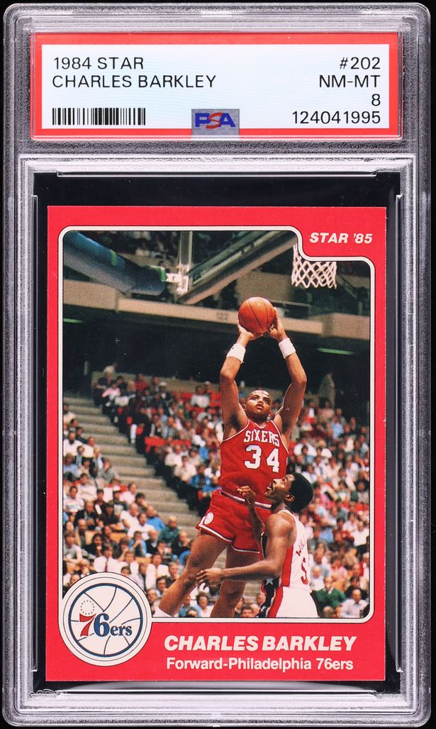 1984 Star Basketball Charles Barkley ROOKIE #202 PSA 8 NM-MT