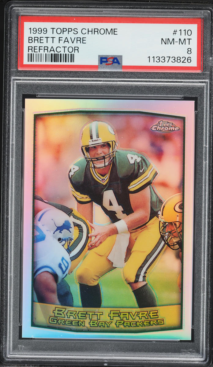1999 Topps Chrome Refractor Brett Favre #110 PSA 8 NM-MT