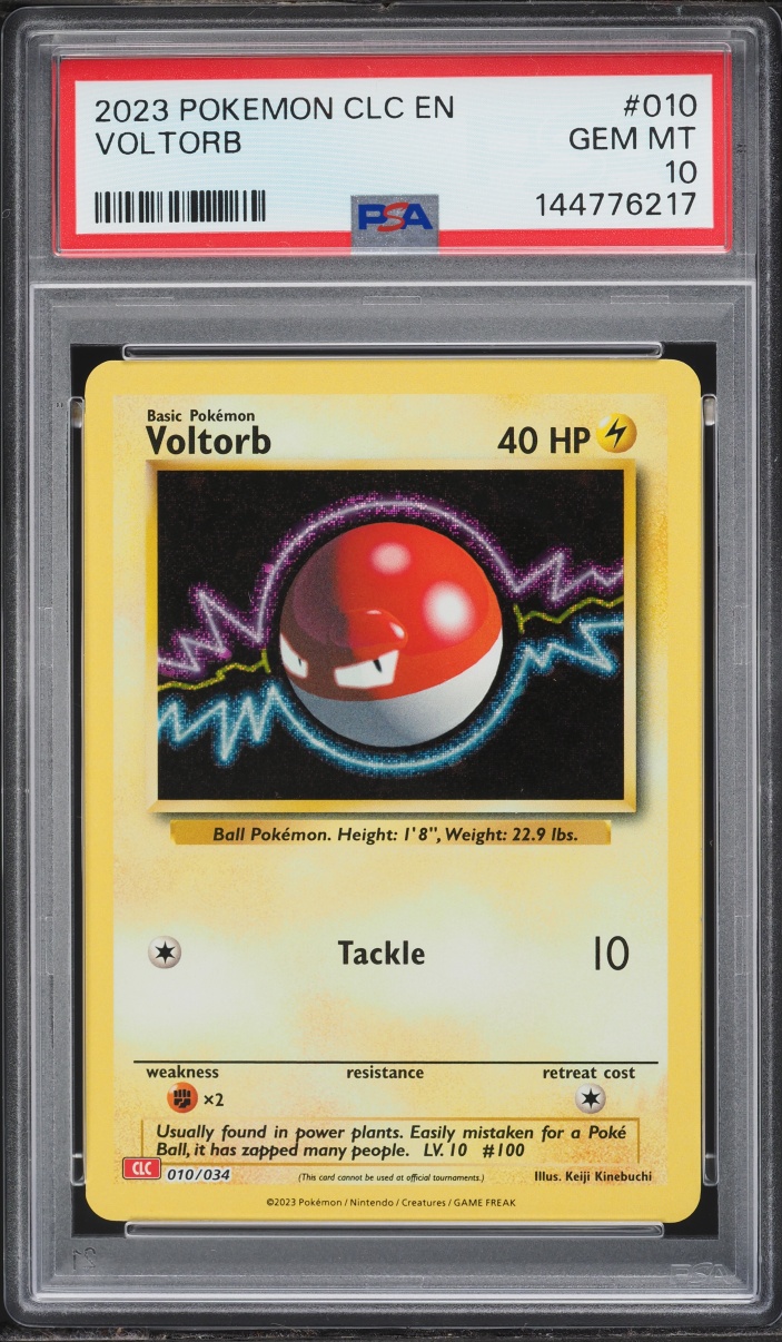 2023 Pokemon TCG Classic Collection Holo Voltorb #10 PSA 10 GEM MINT