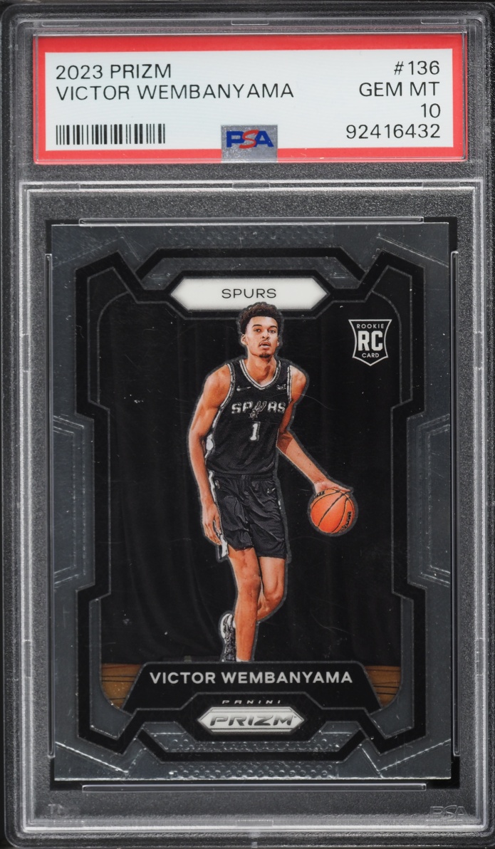 2023 Panini Prizm Victor Wembanyama ROOKIE #136 PSA 10 GEM MINT
