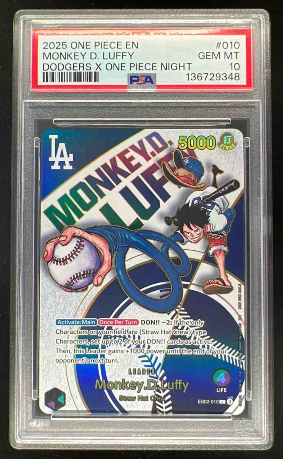 2025 One Piece Promos BVB Match Day '25 Monkey D. Luffy #ST13-003